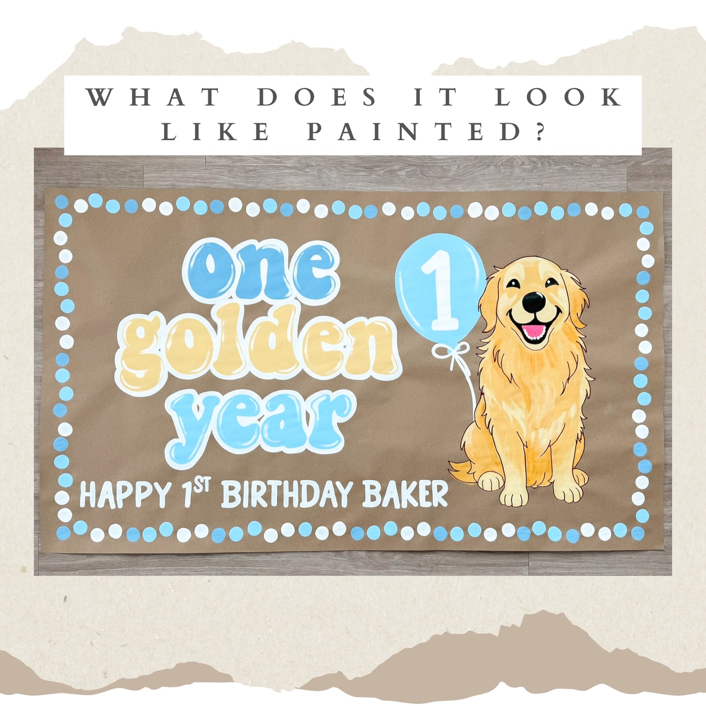 One Golden Year Banner Template