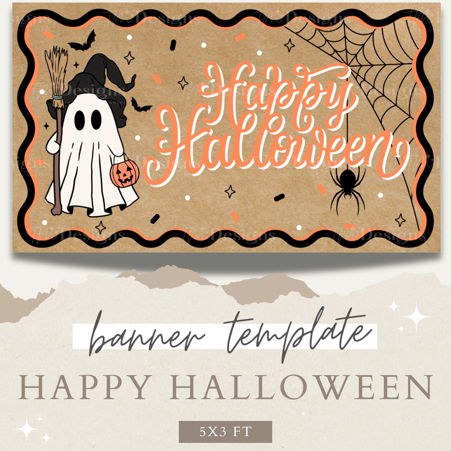 Happy Halloween Banner Template