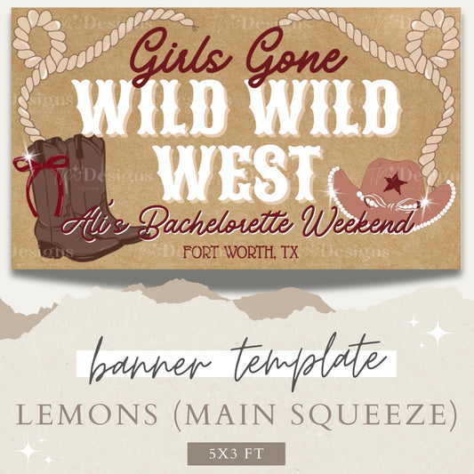 Girls Gone Wild Wild West Banner Template