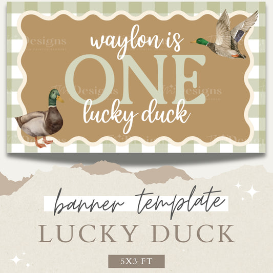 Lucky Duck Banner Template