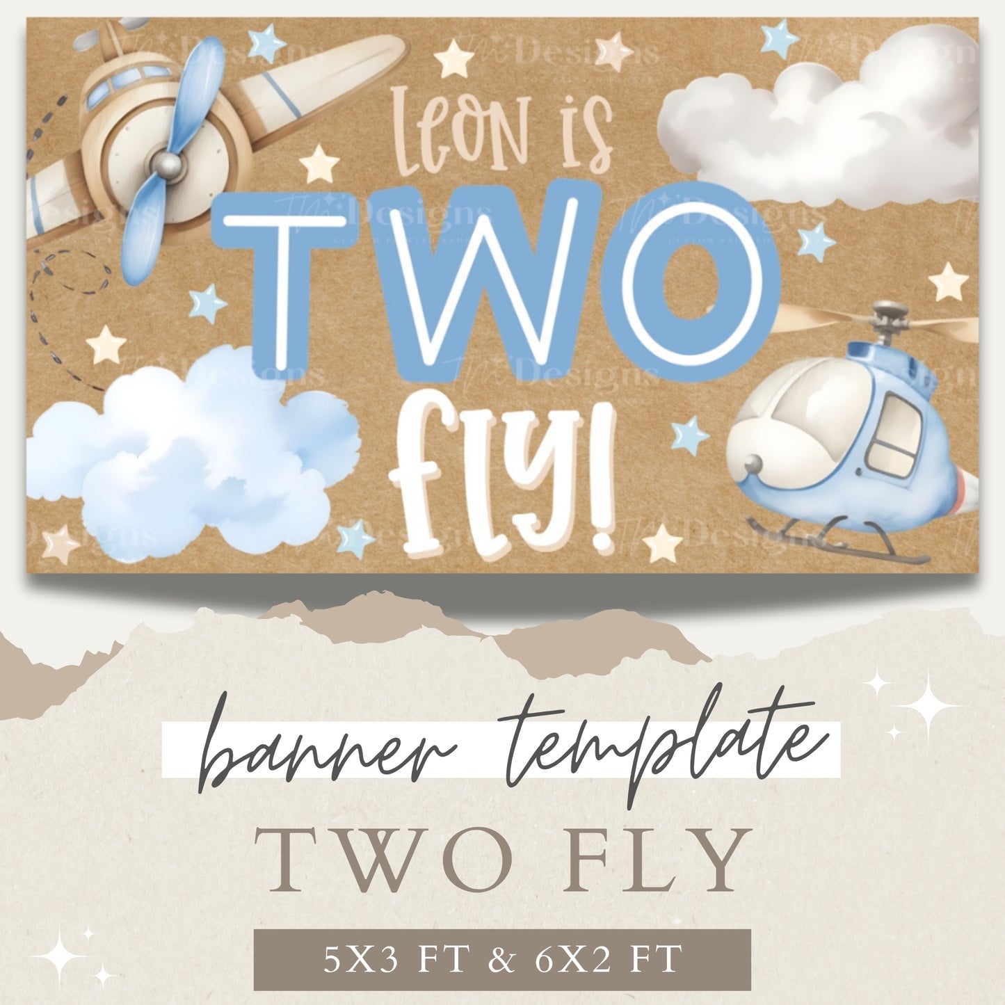 Two Fly Banner Template