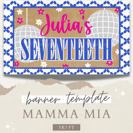 Mamma Mia Banner Template