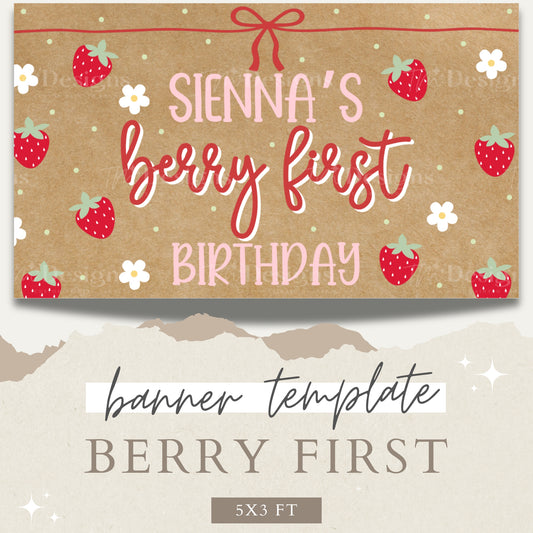 Berry First Banner Template