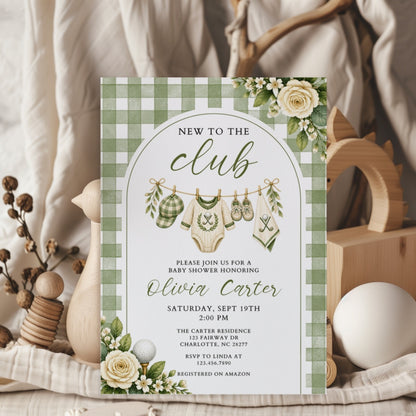 New to the Club Invitation Template