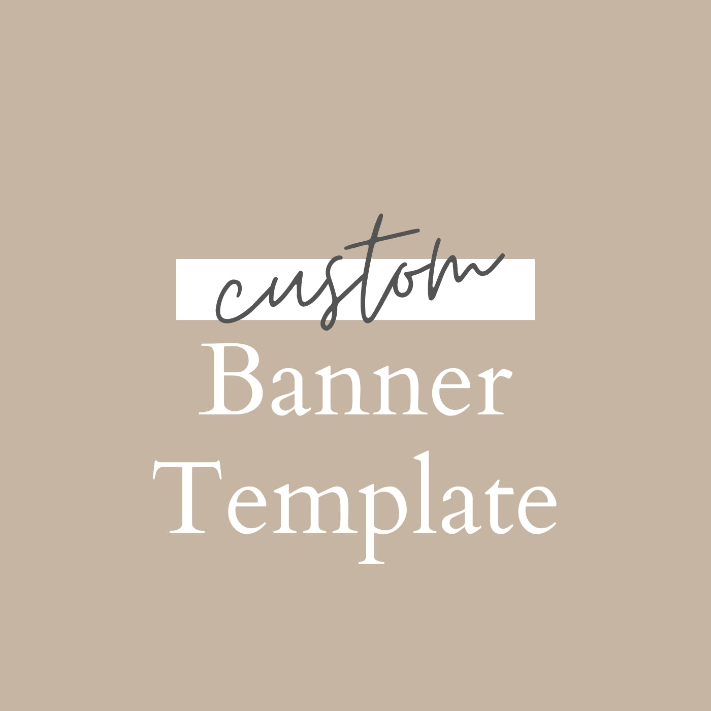 Custom Banner Template – TM Designs