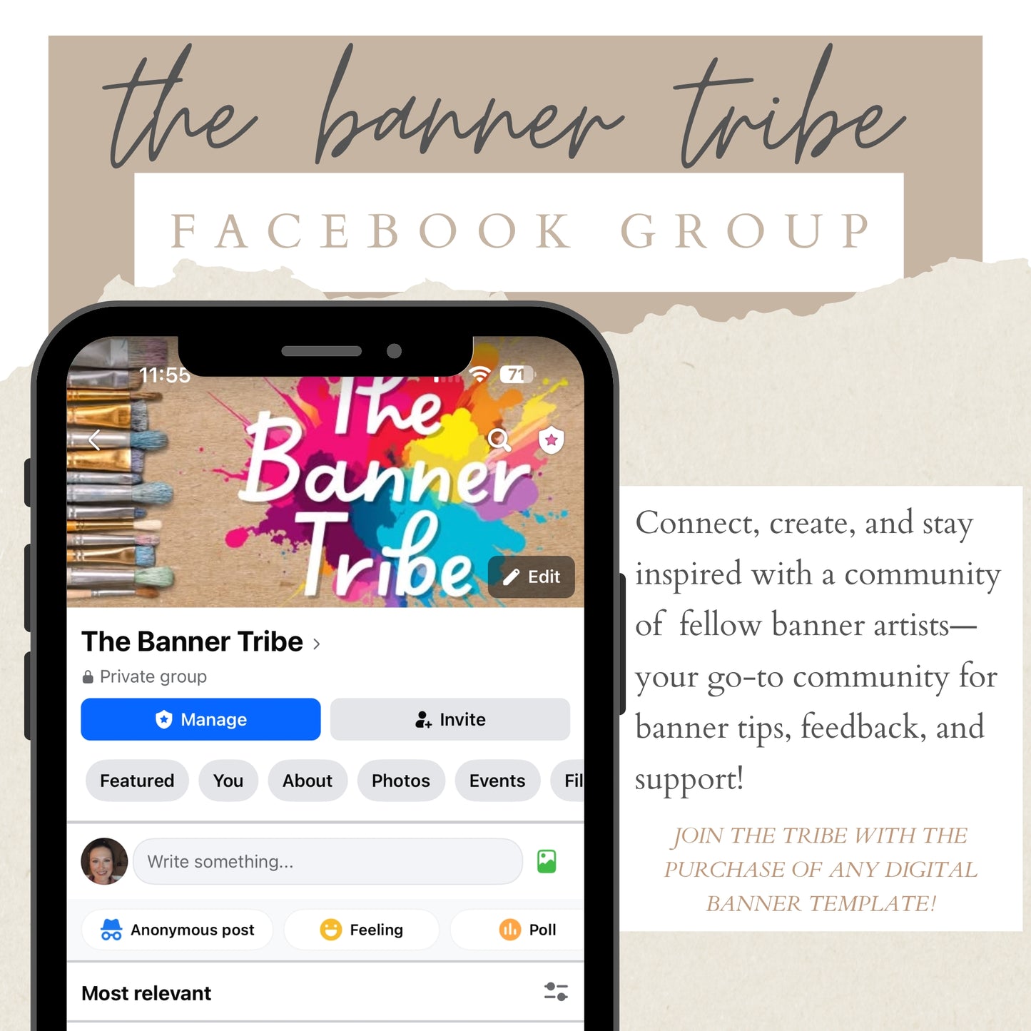 Wildflower Birthday Banner Template