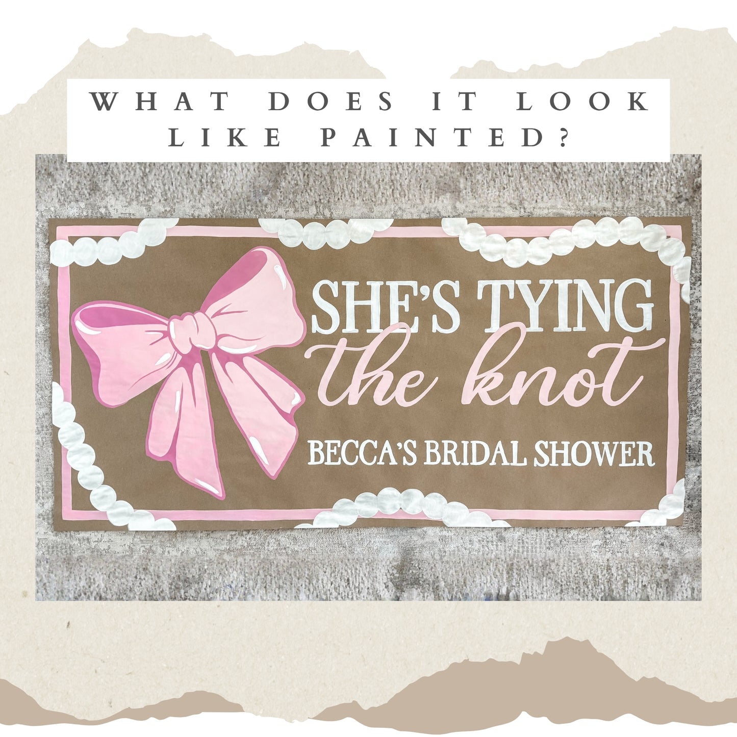 Tying the Knot Banner Template (Pink)