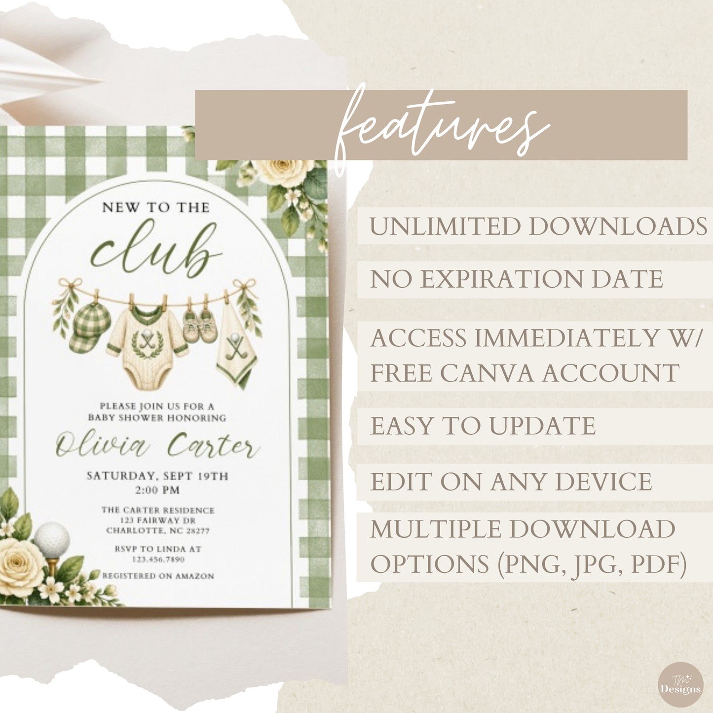 New to the Club Invitation Template