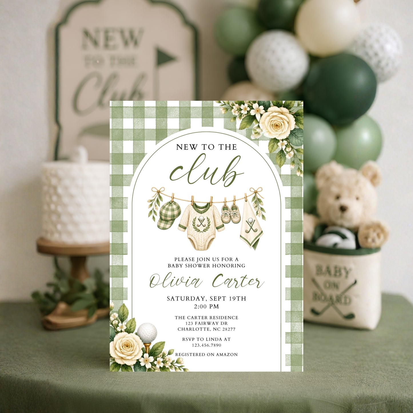 New to the Club Invitation Template