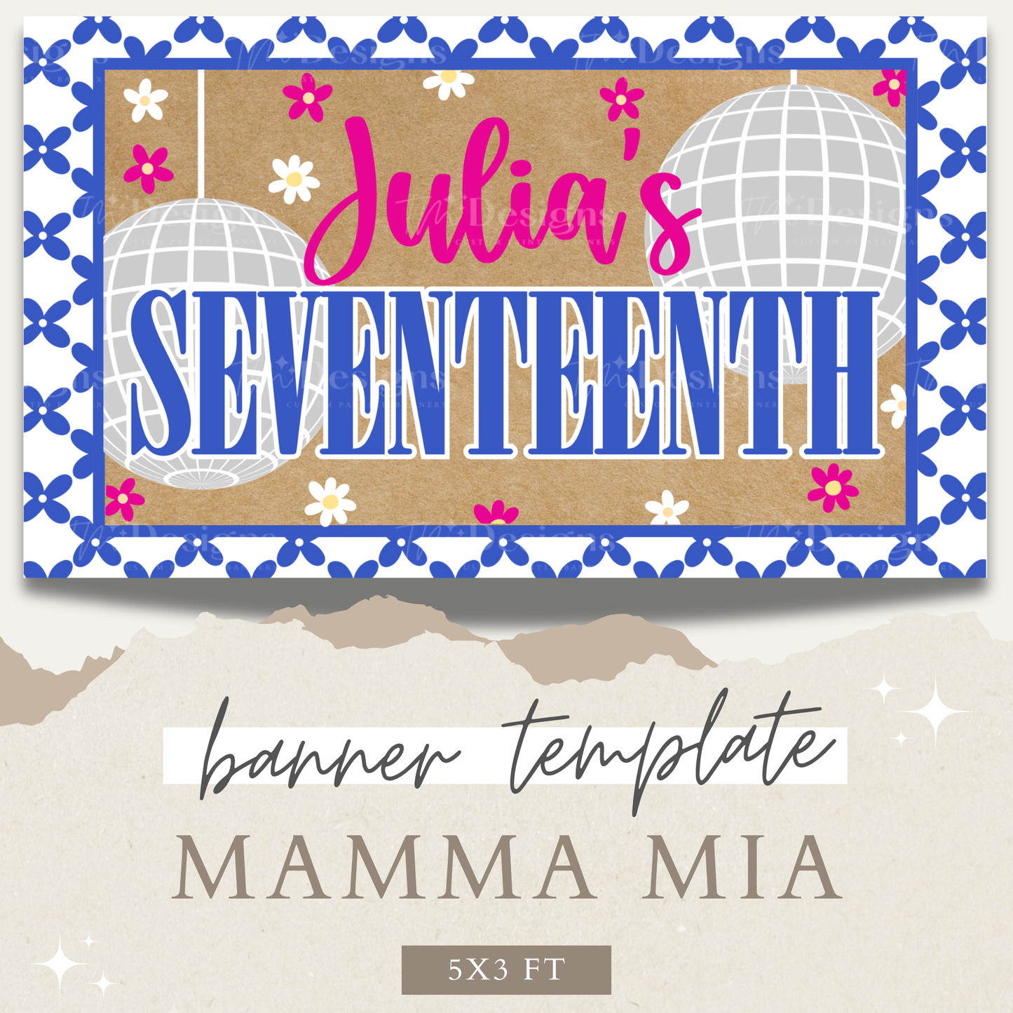 Mamma Mia Banner Template