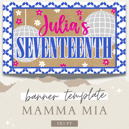 Mamma Mia Banner Template